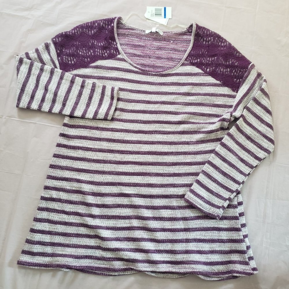 Angels Forever Young Striped Top Size XL